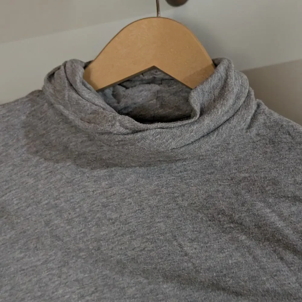 J.Crew | Gray Cotton Tissue Turtleneck Tee | Women's Size XXS